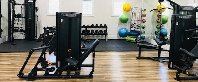 Fitness Center equipment at Amerige Pointe Apartments, Fullerton, 92833
